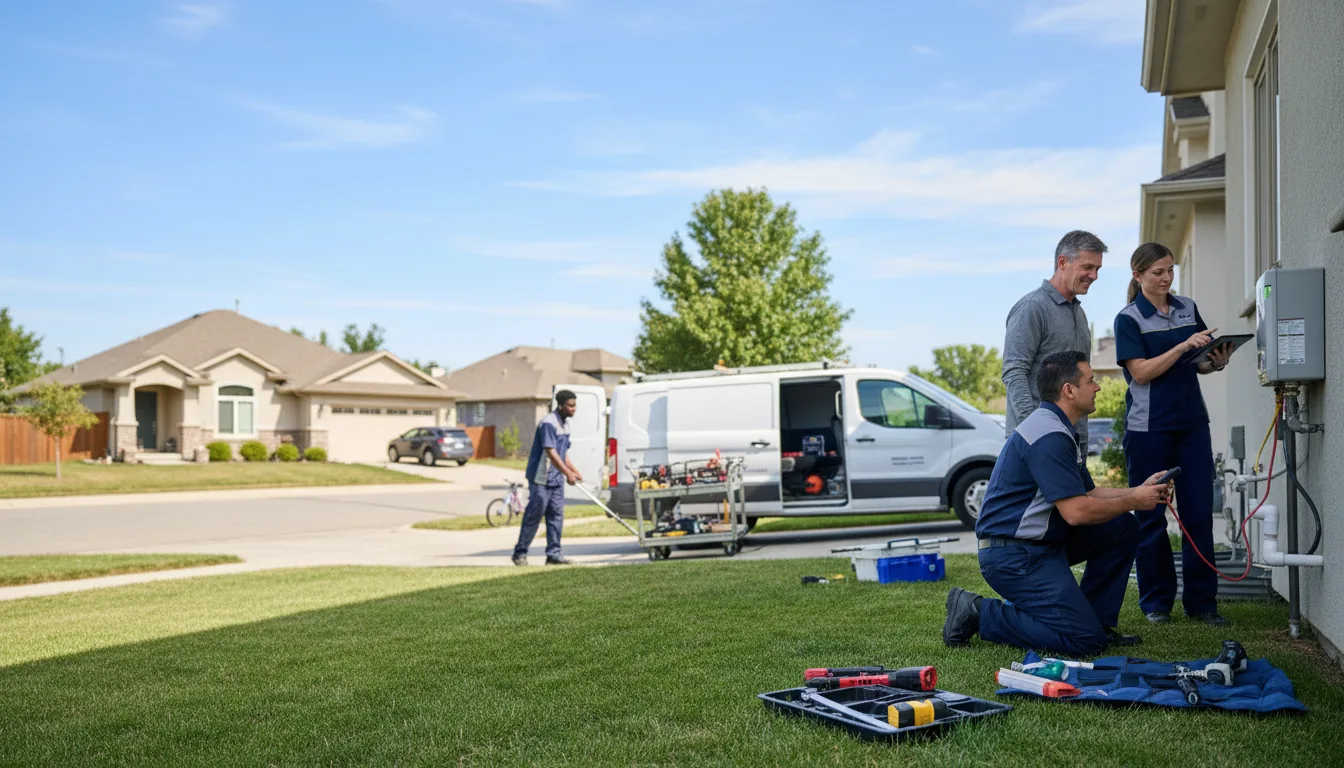 Tankless water heater service in Garland, UT